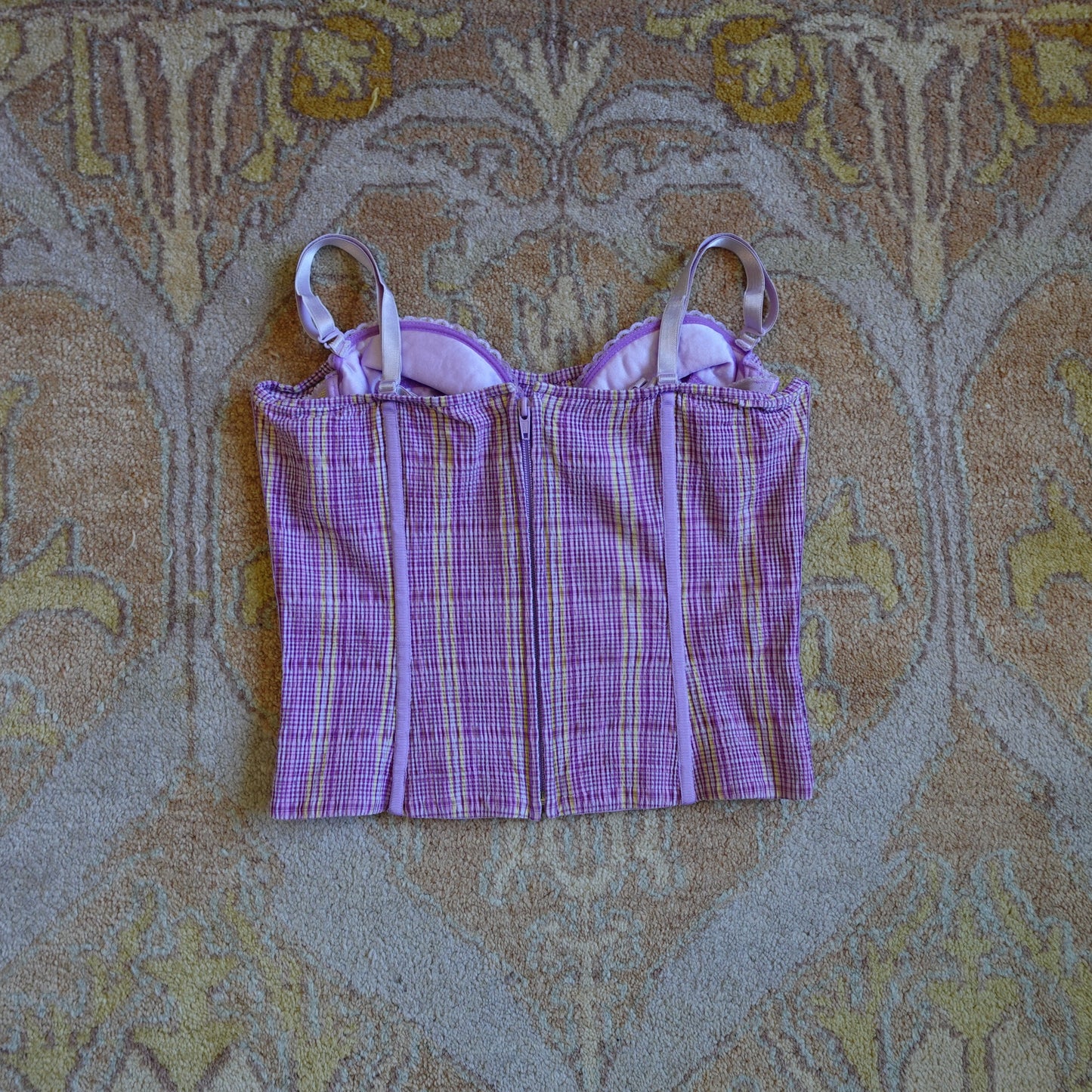 2001 Victoria's Secret Gingham Corset Top