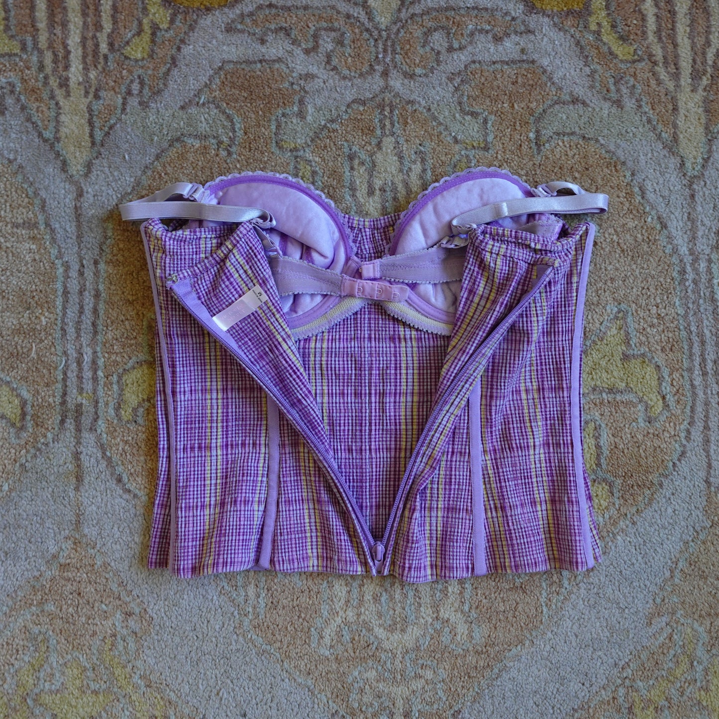 2001 Victoria's Secret Gingham Corset Top