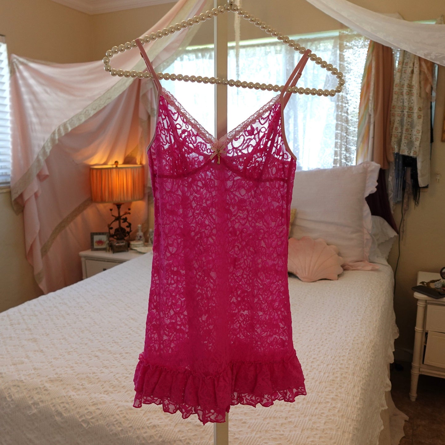 2009 Victoria's Secret Lacey Ruffle Slip