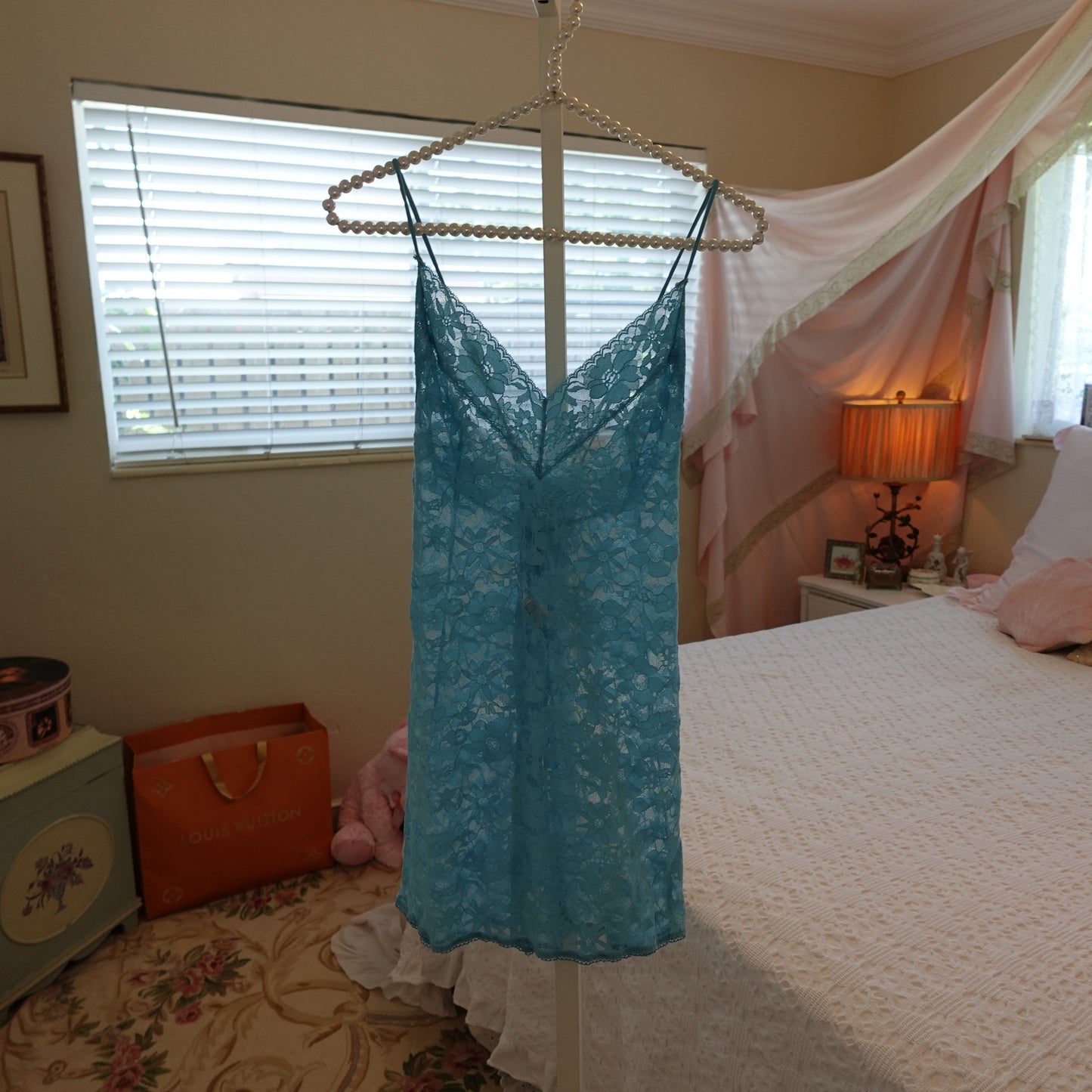 2018 Victoria's Secret Blue Lace Dress