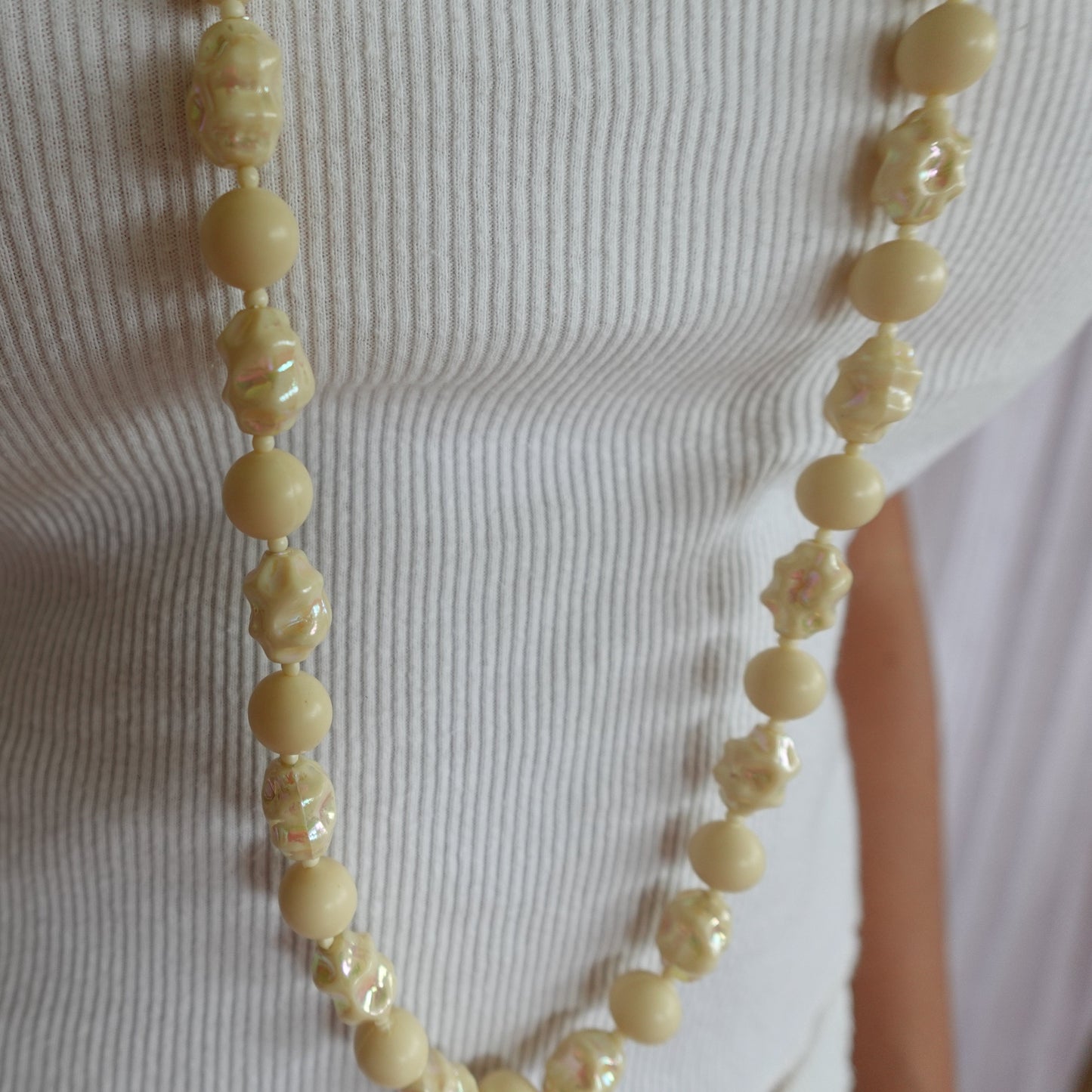 Vintage Baroque & Round Bead Necklace