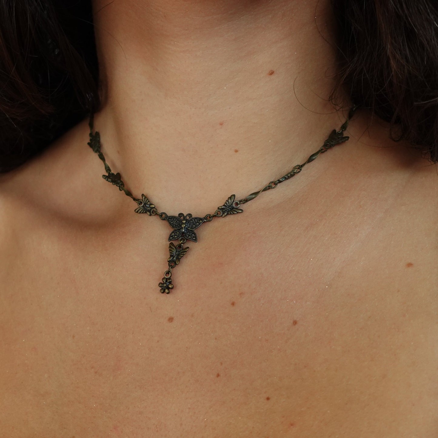 Metal Butterfly Necklace