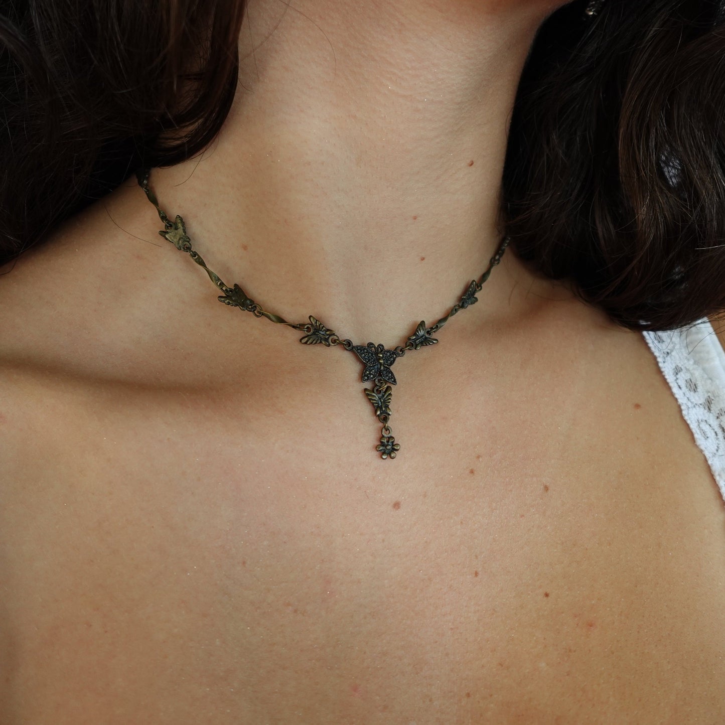 Metal Butterfly Necklace