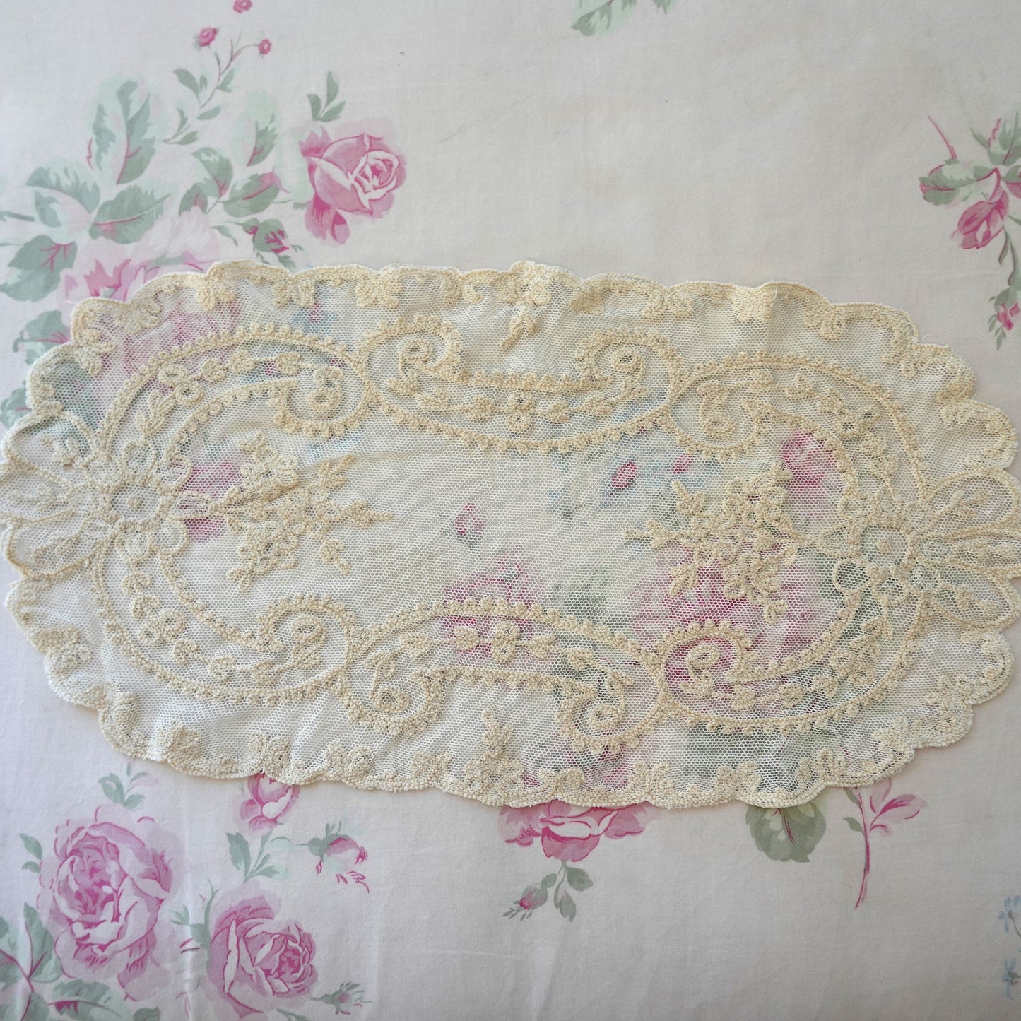 Antique Embroidered Doily