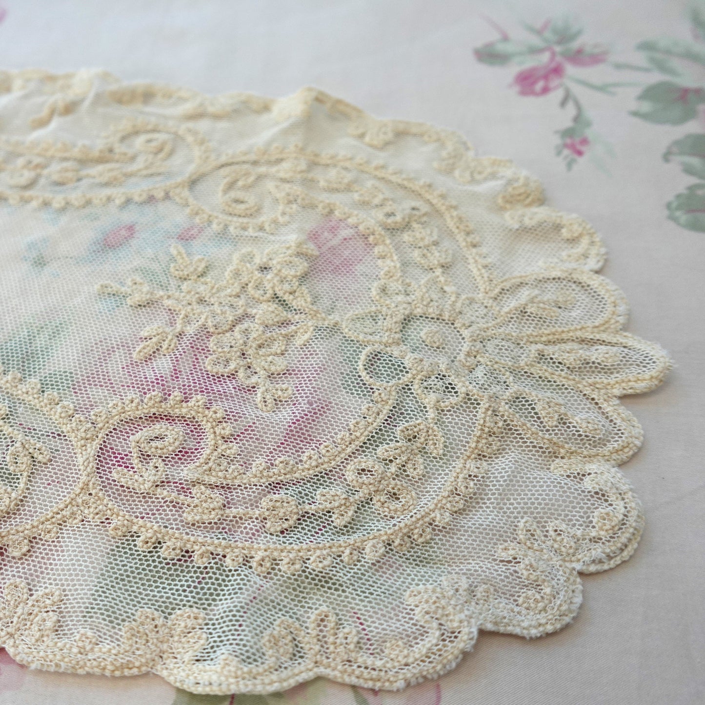 Antique Embroidered Doily