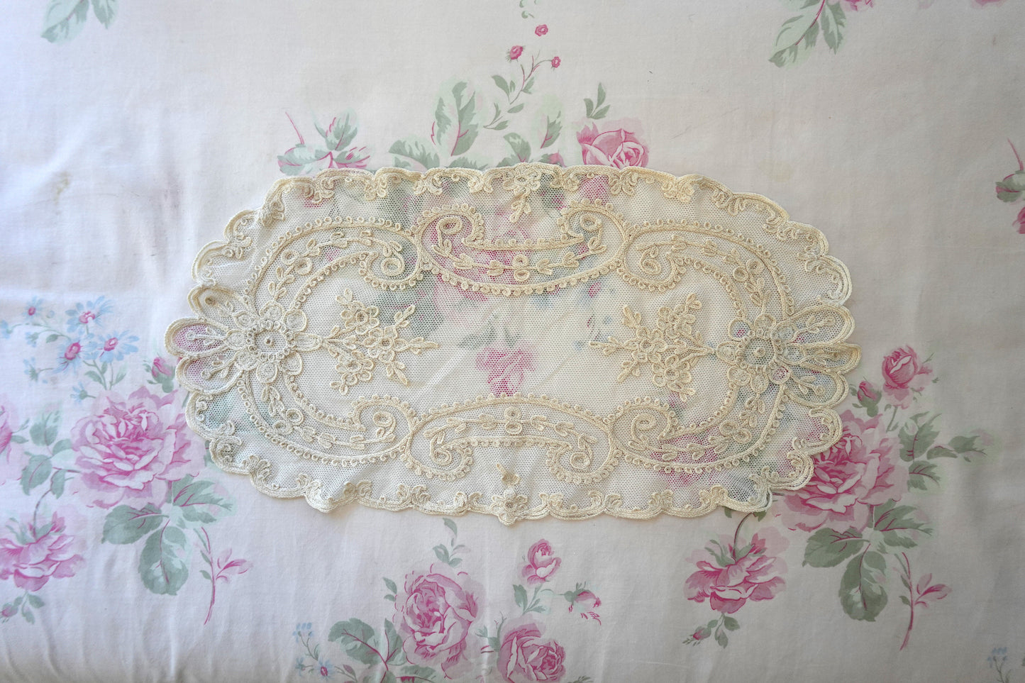 Antique Embroidered Doily