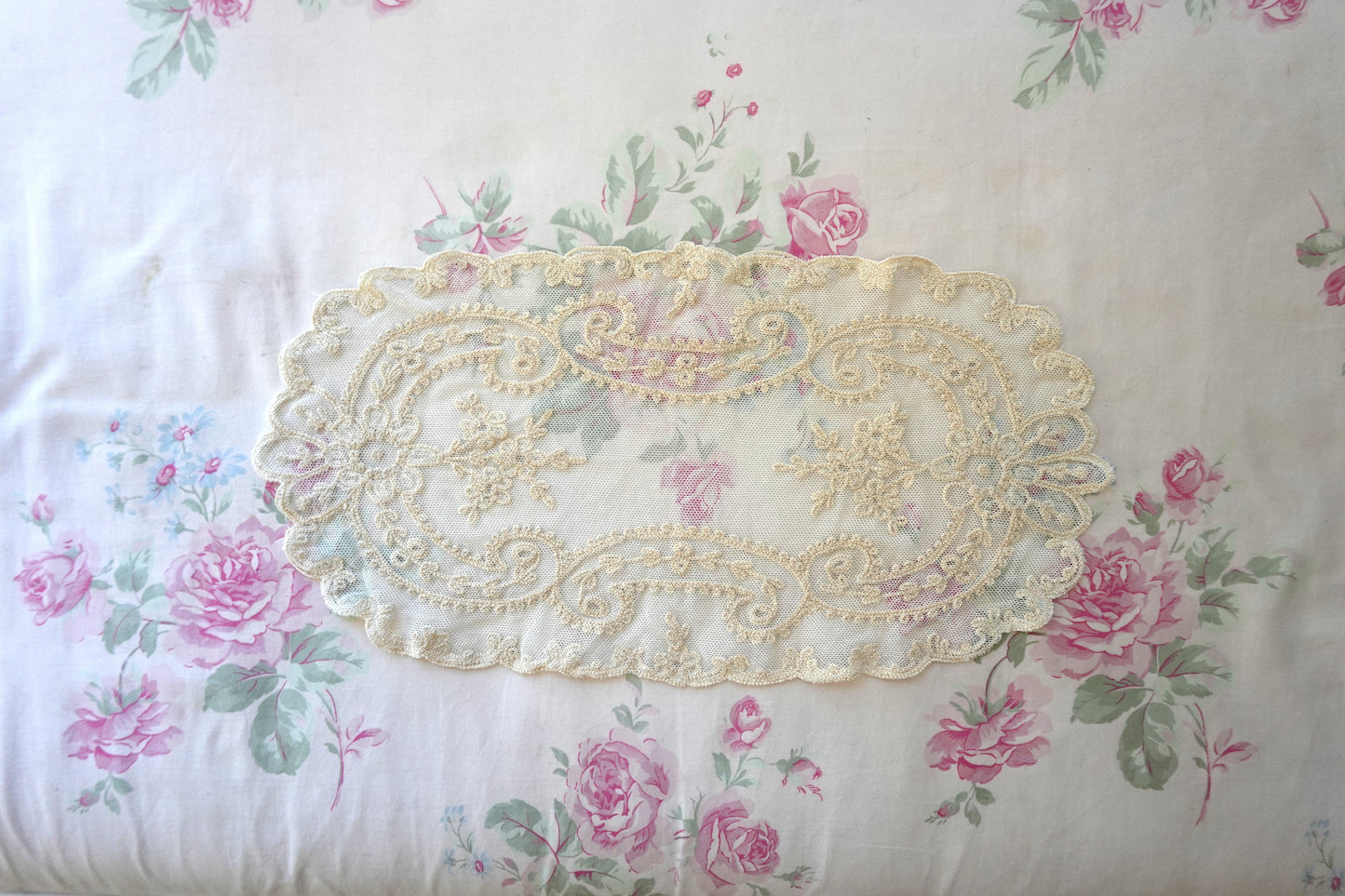 Antique Embroidered Doily