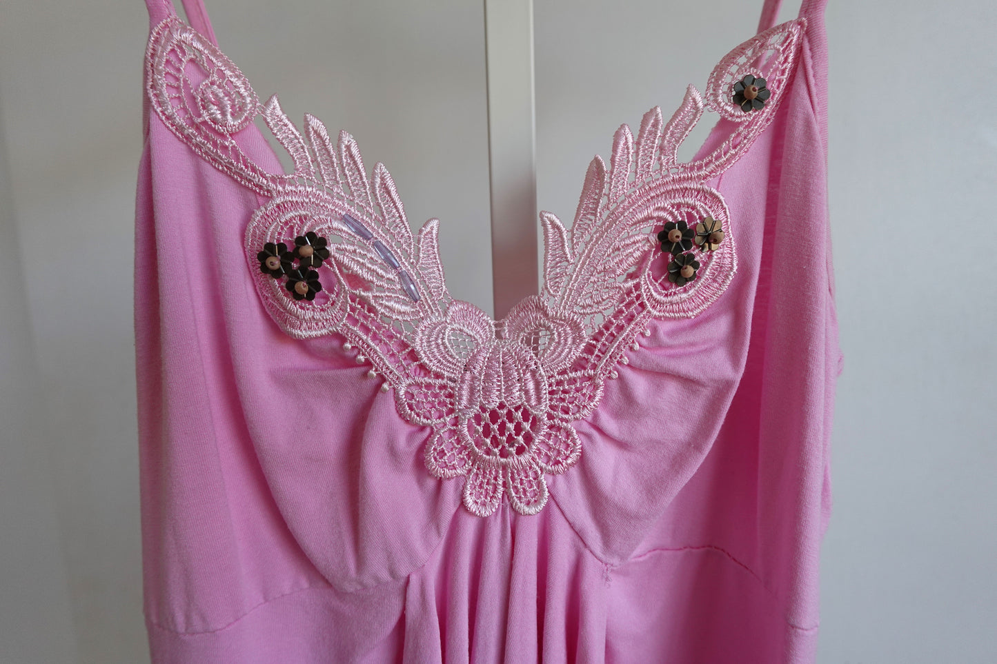 Y2K Euro Pink Embellished Tank