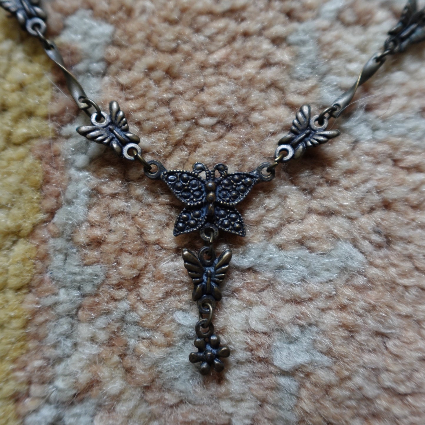 Metal Butterfly Necklace