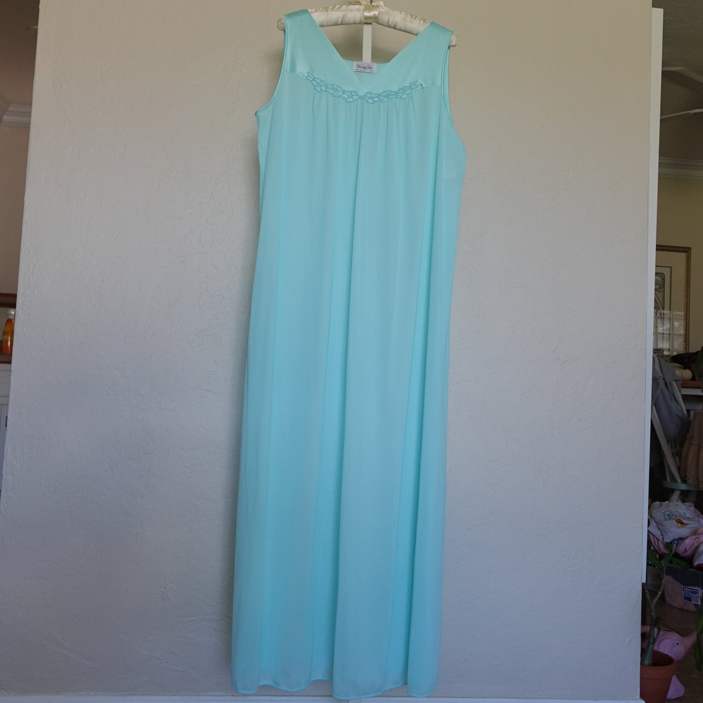 Deadstock Vintage Turquoise Maxi Dress & Robe