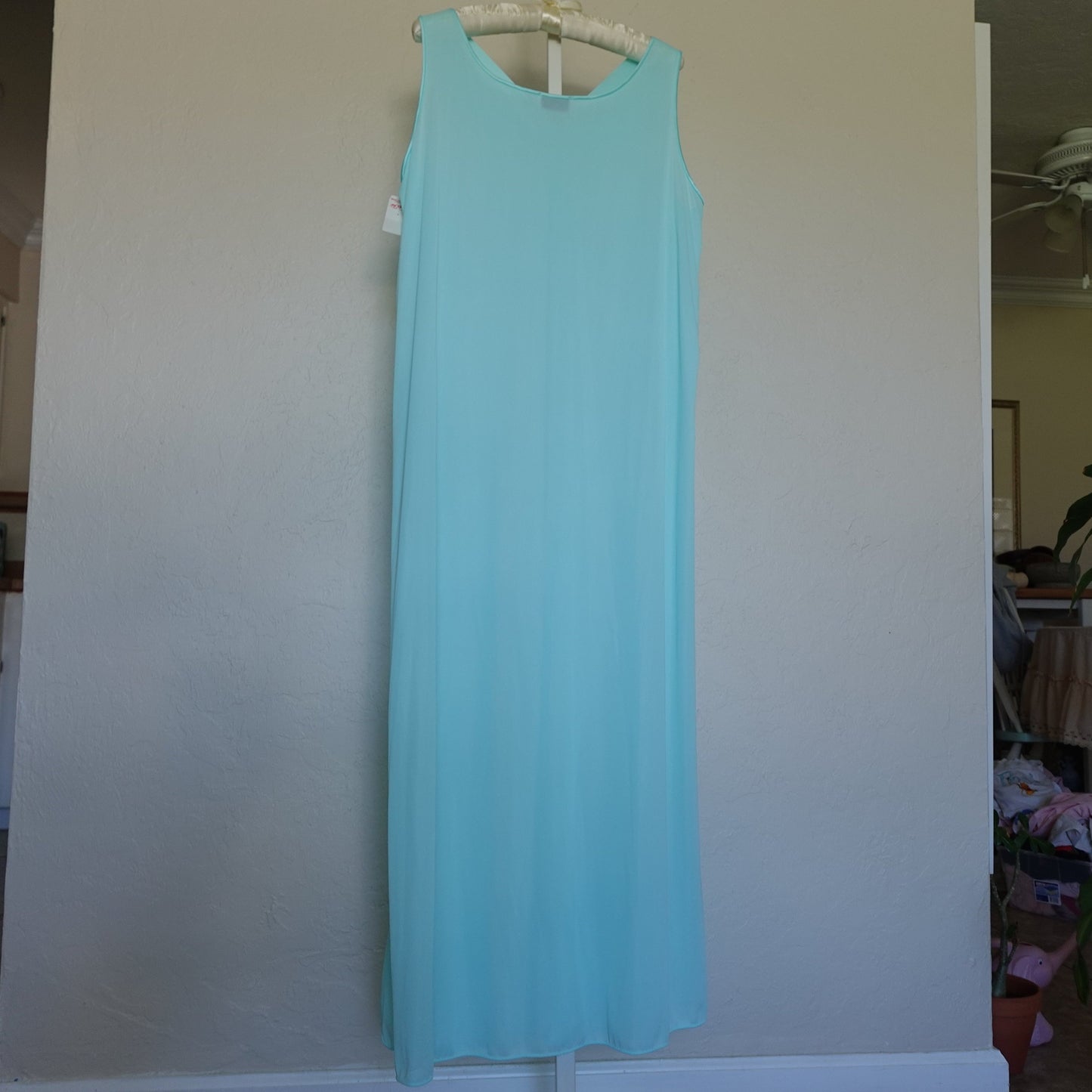 Deadstock Vintage Turquoise Maxi Dress & Robe