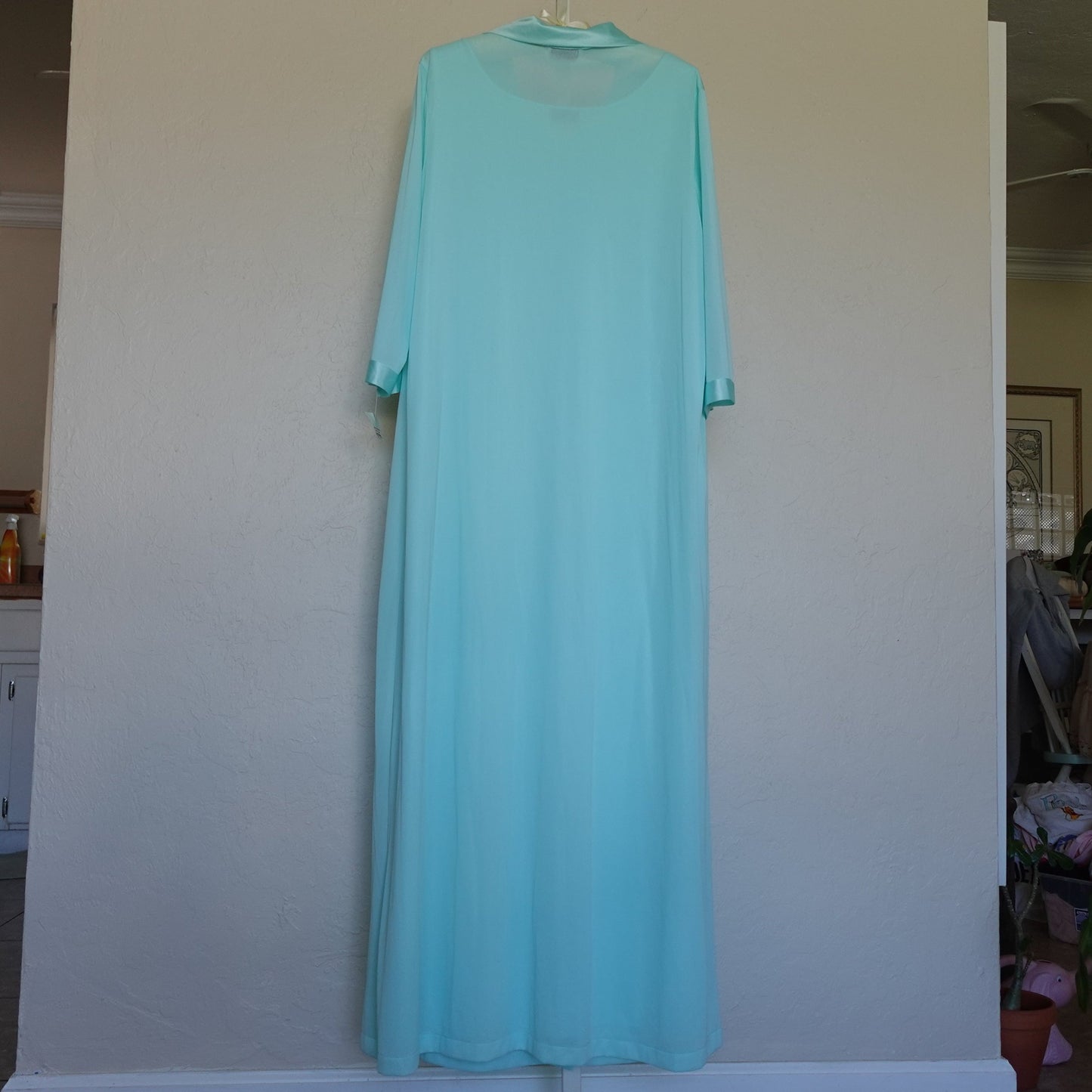 Deadstock Vintage Turquoise Maxi Dress & Robe